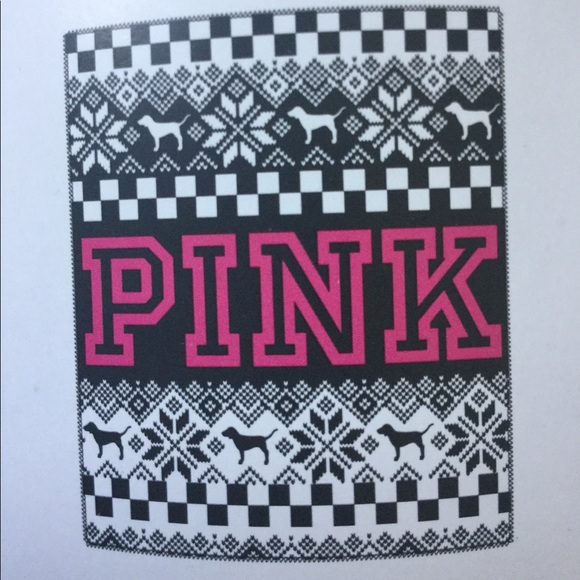 💗🖤VS Pink Snowflake Fleece Blanket🖤💗 - Picture 3 of 6